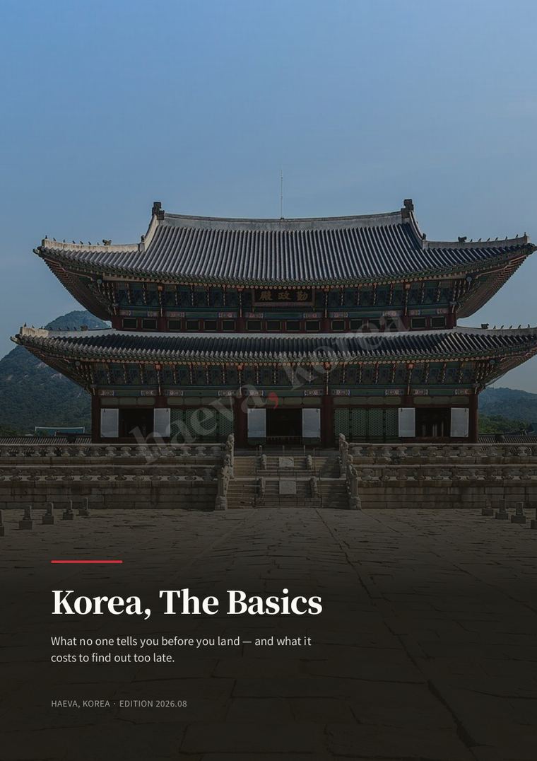 Korea, The Basics guidebook cover