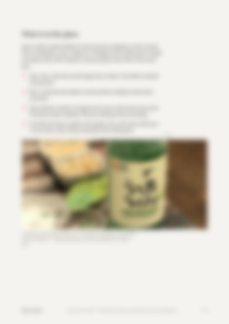 Locked page preview, blurred