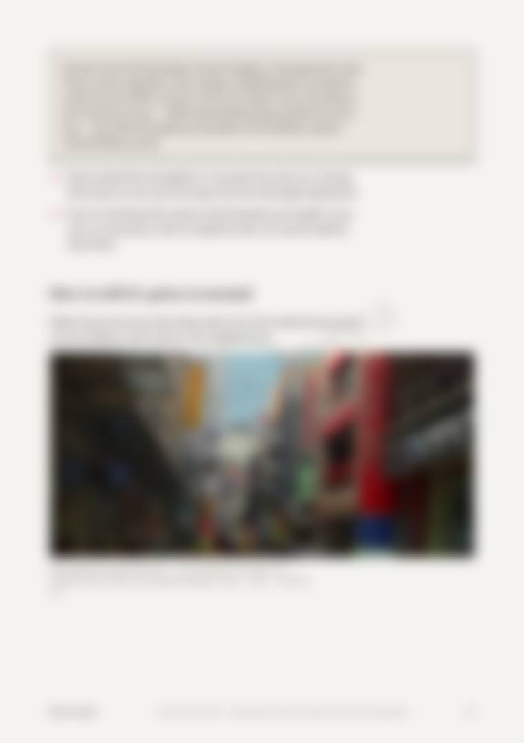 Locked page preview, blurred